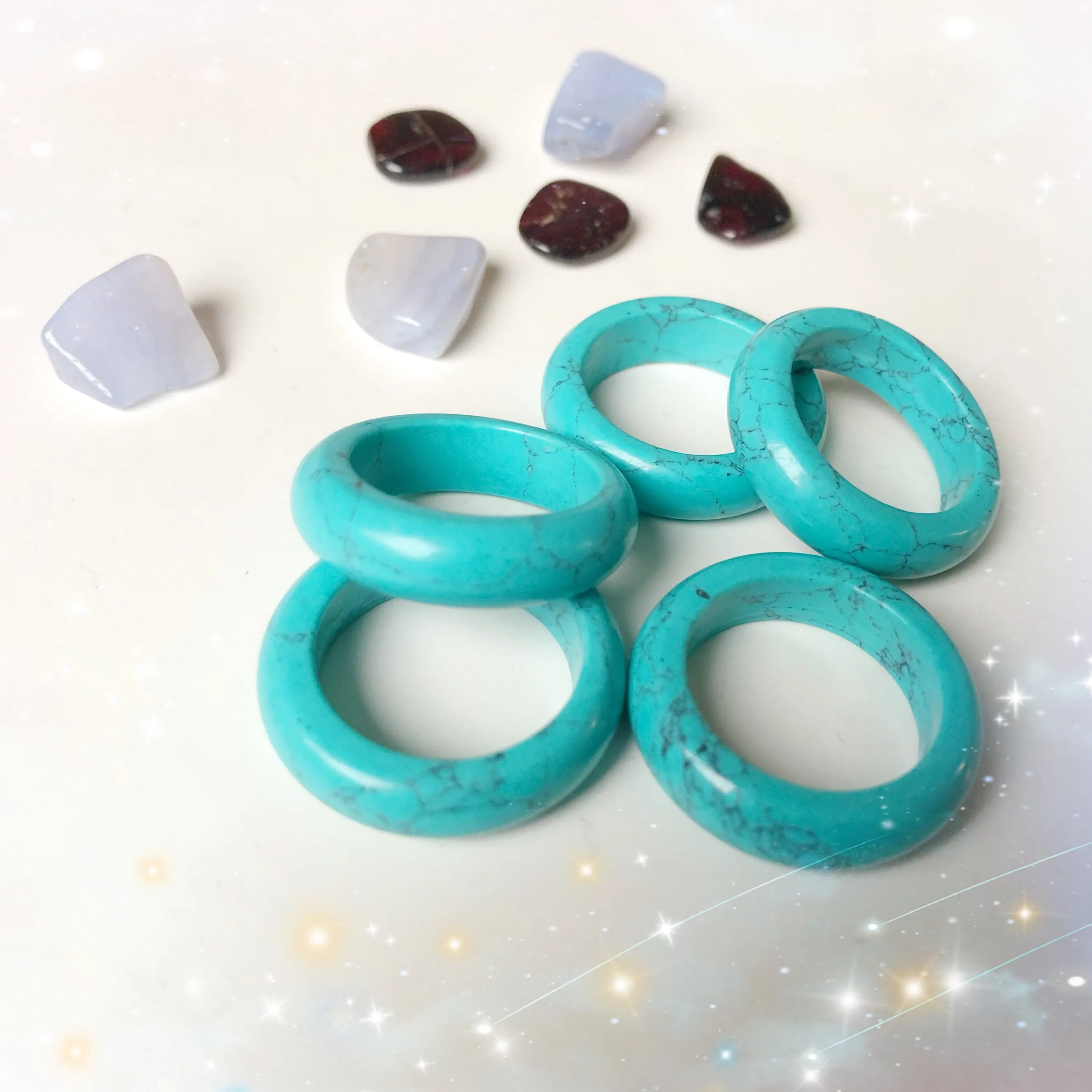 Solid Gemstone Ring