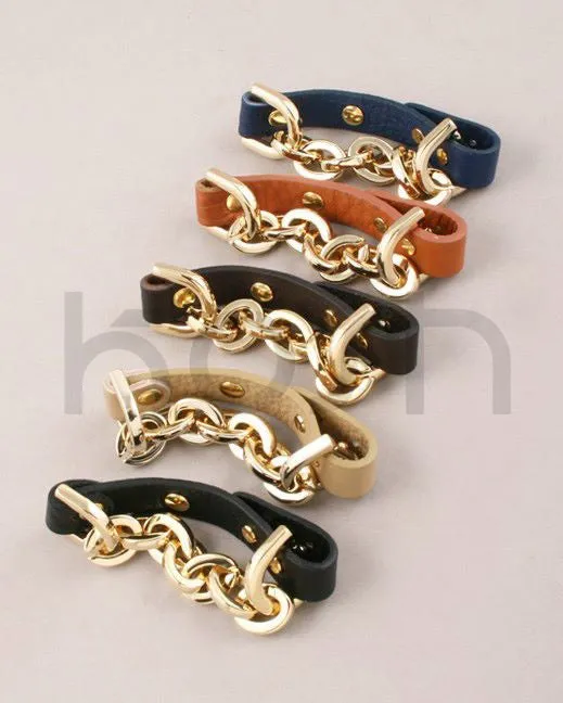 URBAN LINK LEATHER BRACELET