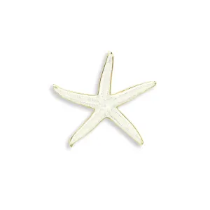 White Enamel Starfish Pendant