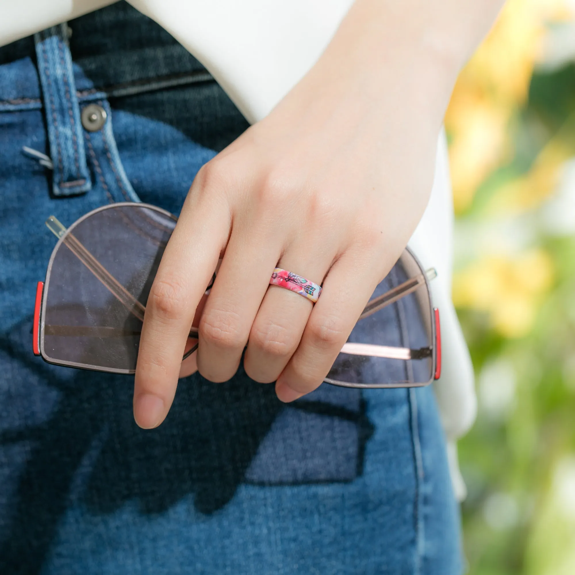 Women's Printed Harmony 5 - Silicone Ring